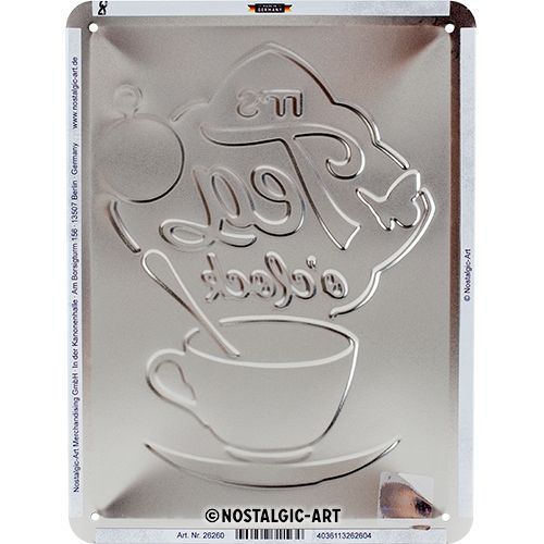 It's Tea O'clock - Small Sign Board 15 x 20cm