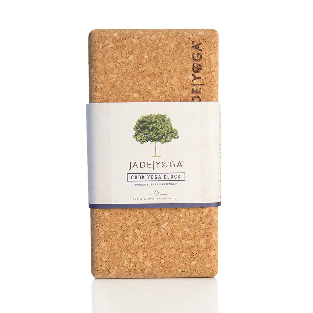 Jade Yoga Cork Yoga Block (Available in 2 Sizes)