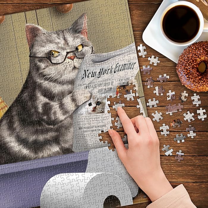Meow Time Cat 1000 Pieces Jigsaw Puzzle
