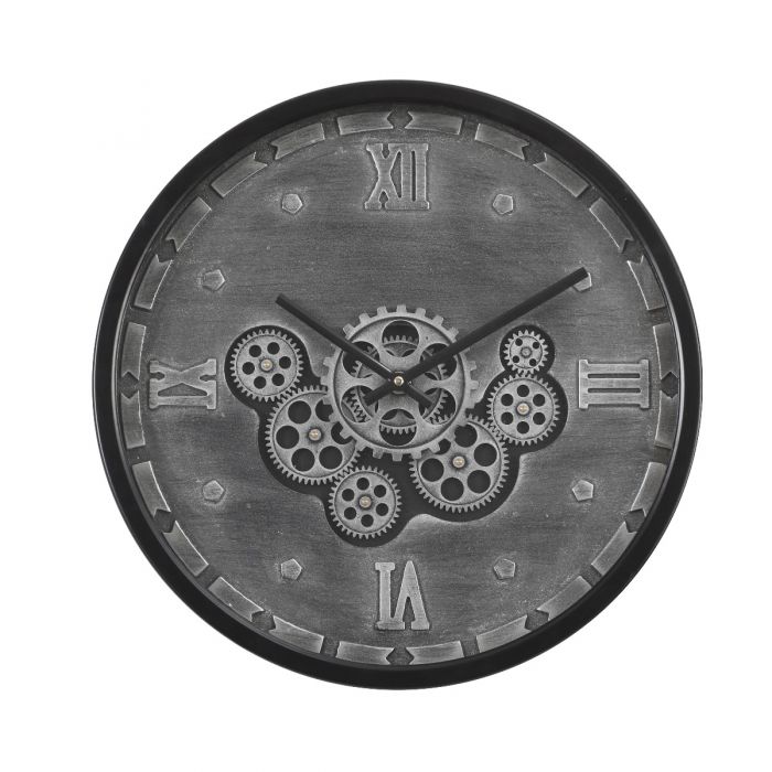 Julian Modern Round Movement Gear Wall Clock - 46cms