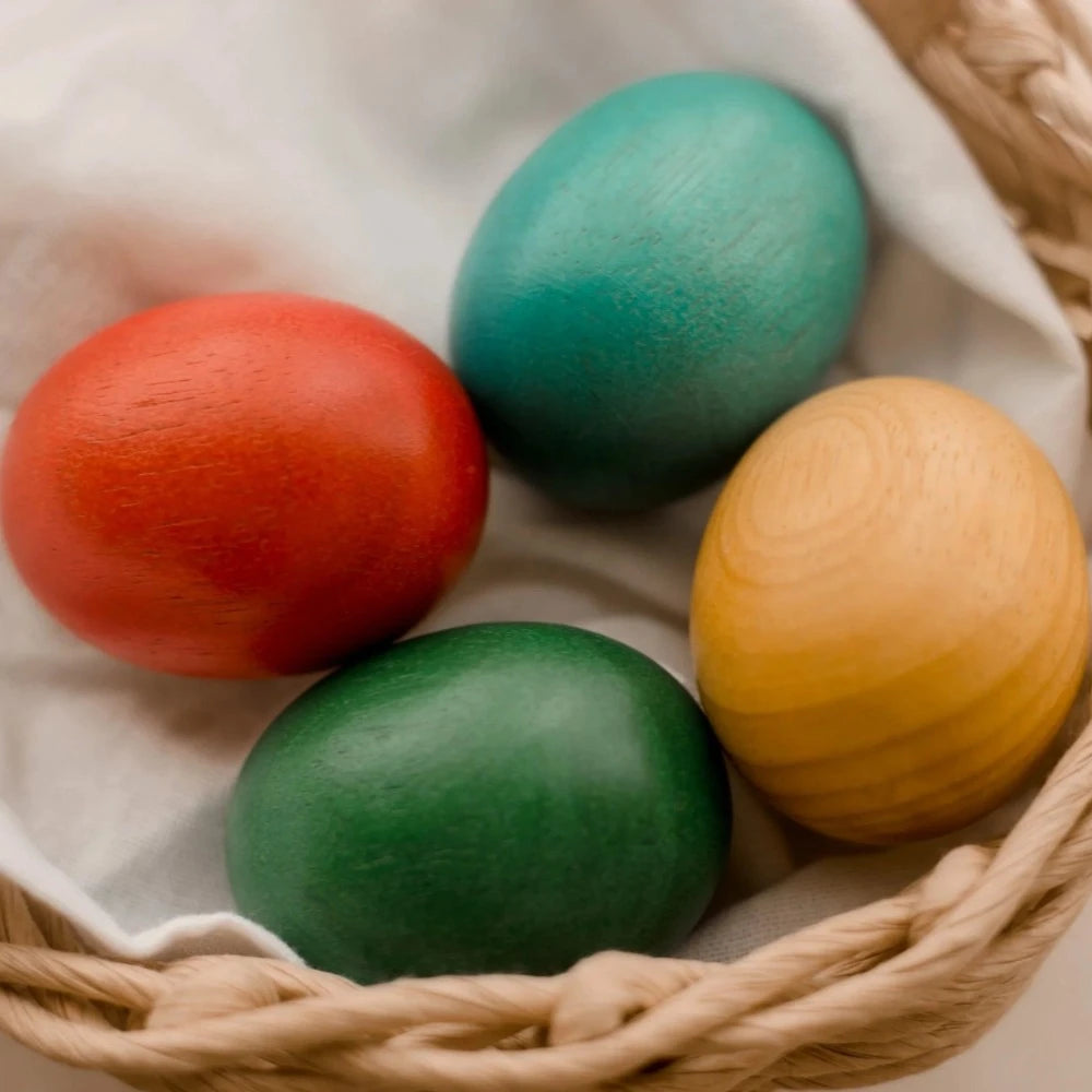 Jumbo Rainbow Wooden Eggs