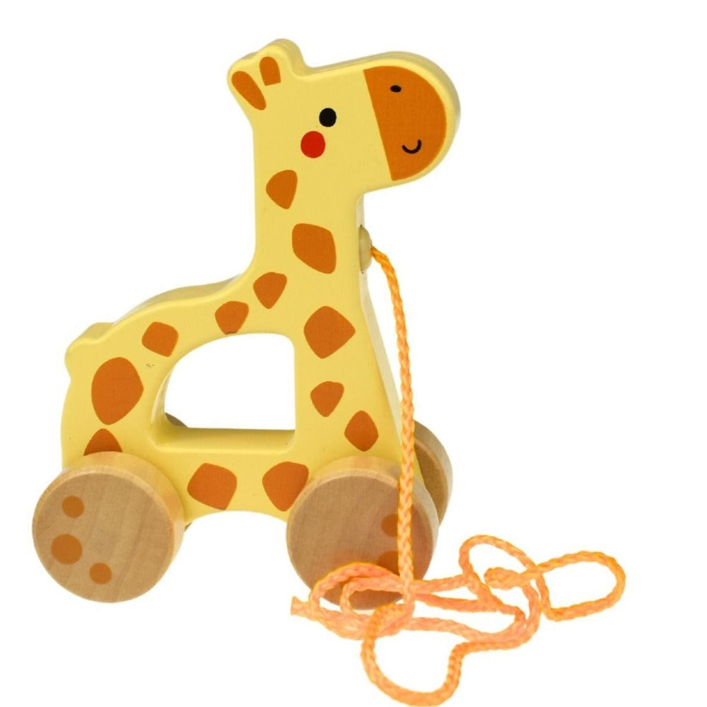 Jungle Wooden Pull Along Toy - Giraffe