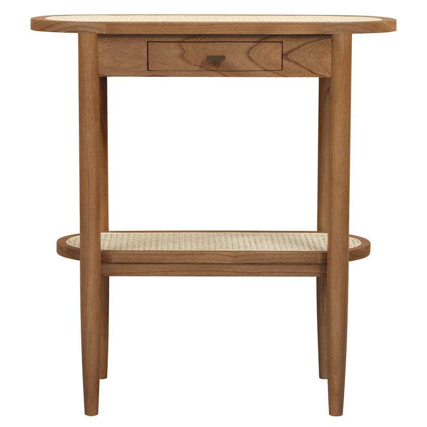 Kelly Vintage-Inspired Wooden Hall Table - Almond