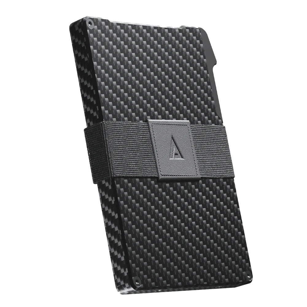 KeySmart Statik Carbon Fiber Wallet - Holds Up to 15 Cards