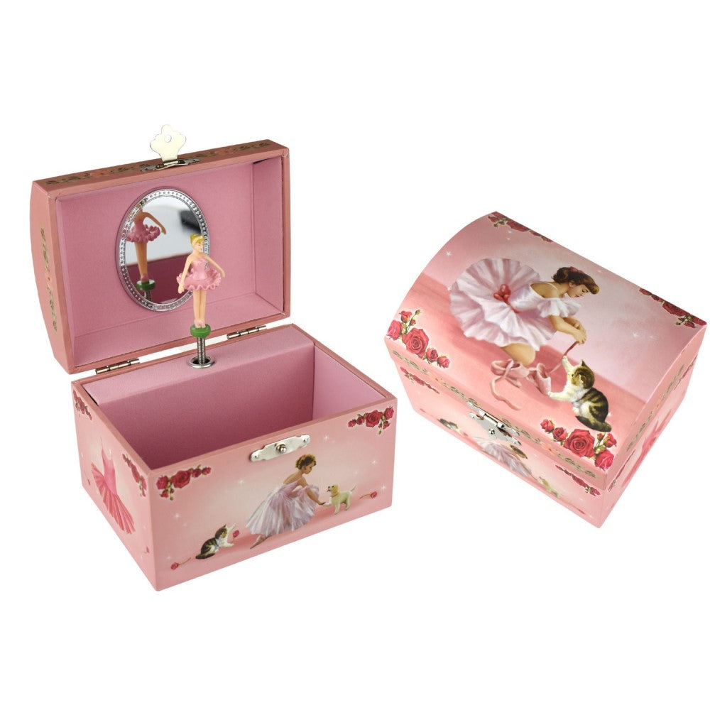 Cat & Ballerina Kids Keepsake Music Box