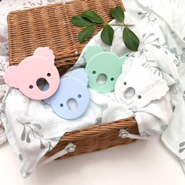 Koala Silicone Teething Disc (Available in 4 Colours)