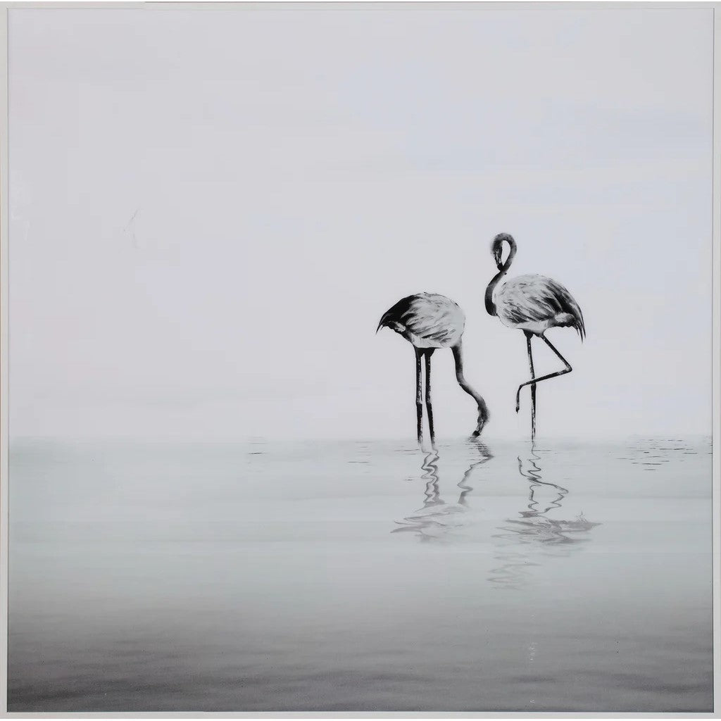 Lake Crane Canvas Painting 75 x 100cms