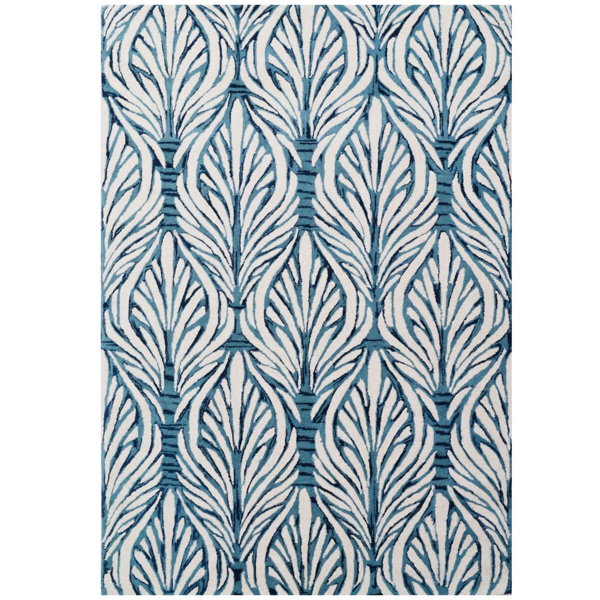 Leafy Pattern Hand Made Woolen Rug (Available in 3 Sizes)
