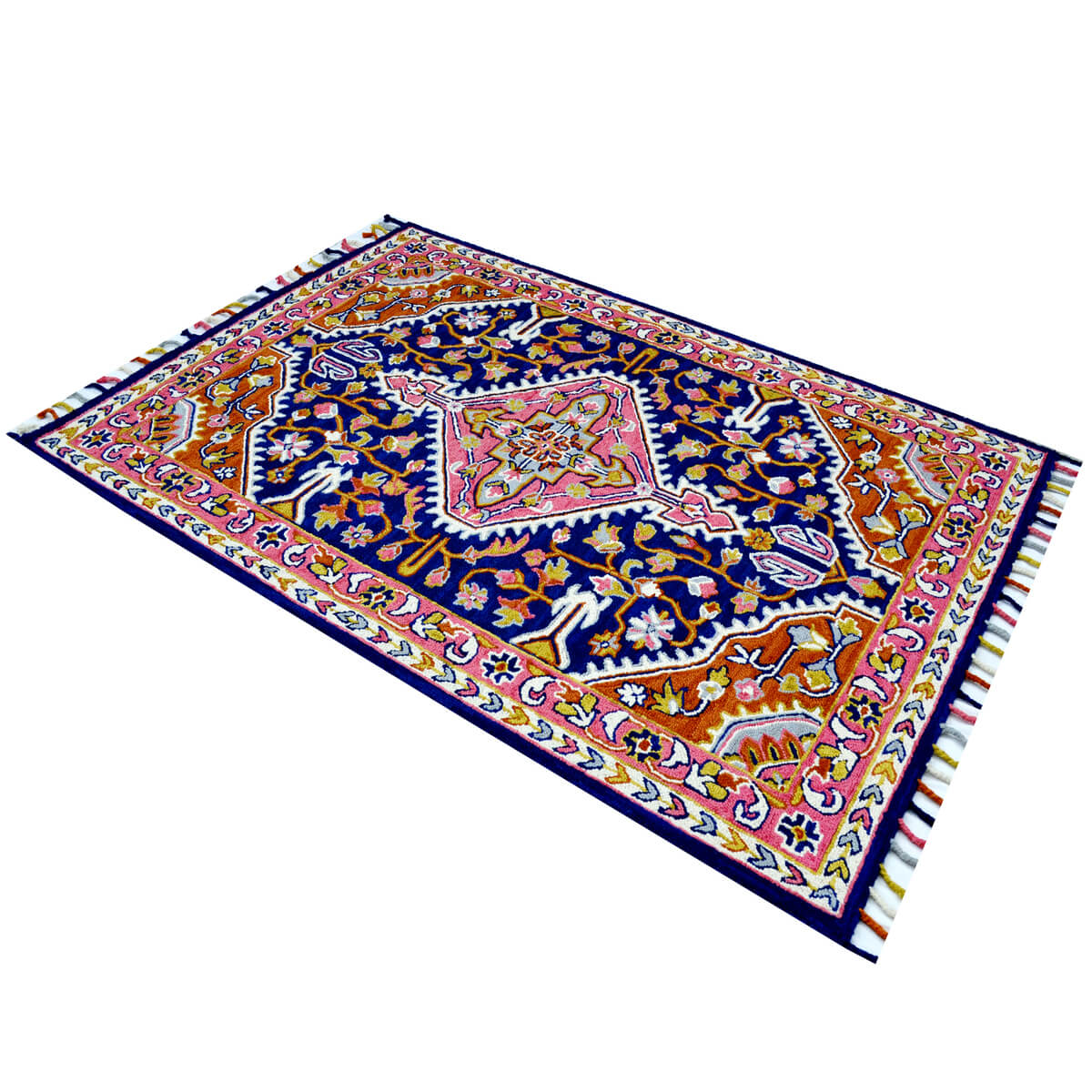 Leland Handmade Woolen Rug - Navy - Floor Runner
