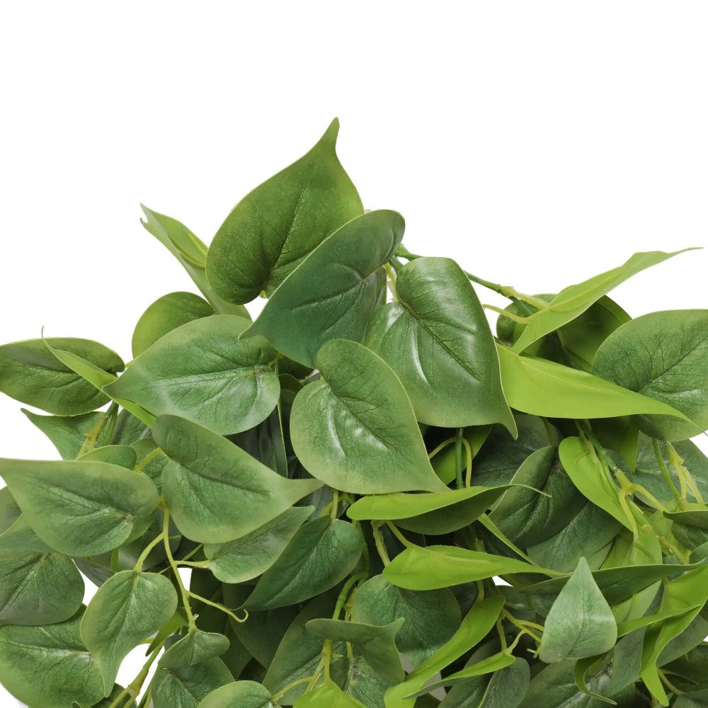 Lifelike Artificial Philodendron Hanging Bush 75cms