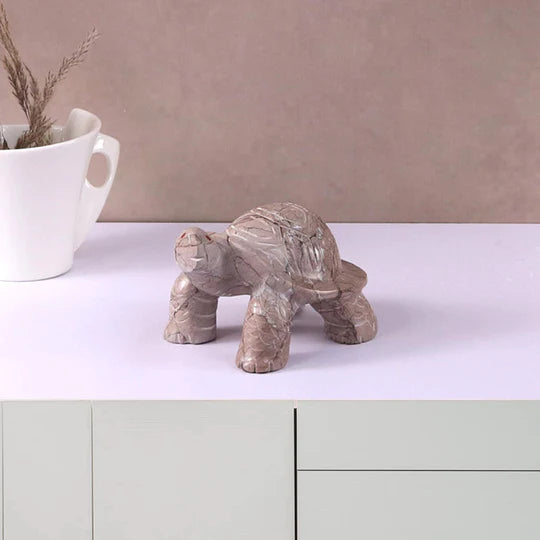 Lifelike Marble Turtle Figurine 10cms - Available in 3 Colors