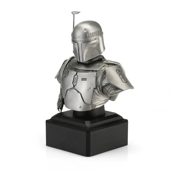Limited Edition Pewter Boba Fett Pewter Bust - Silver