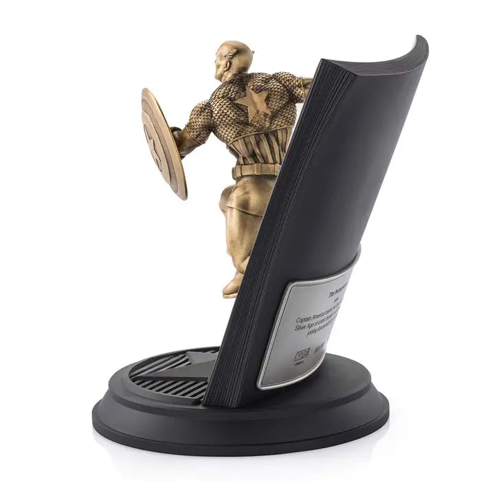 Limited Edition Captain America The Avengers Pewter Figurine - Gold