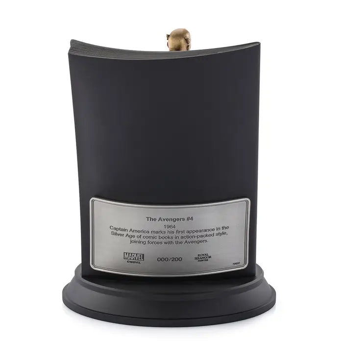 Limited Edition Captain America The Avengers Pewter Figurine - Gold