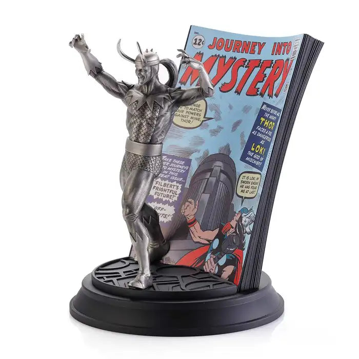 Limited Edition Gilt Loki Journey into Mystery Pewter Figurine - Silver