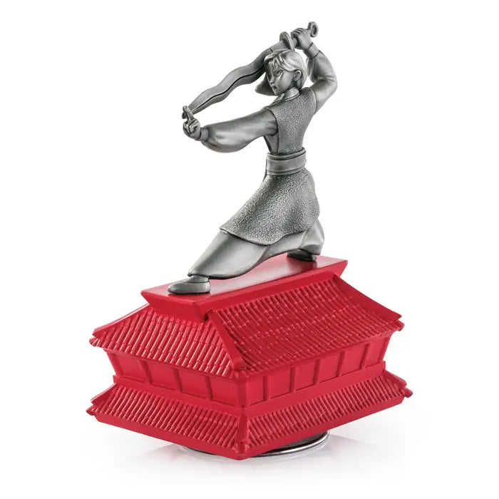 Limited Edition Gilt Mulan Pewter Music Carousel - Silver