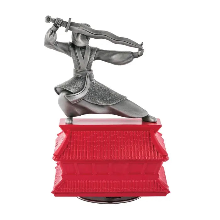 Limited Edition Gilt Mulan Pewter Music Carousel - Silver