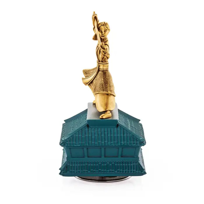 Limited Edition Gilt Mulan Pewter Music Carousel - Gold