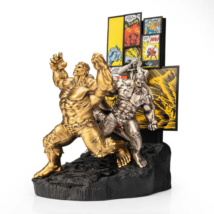 Limited Edition Incredible Hulk Origins Pewter Figurine - Gold