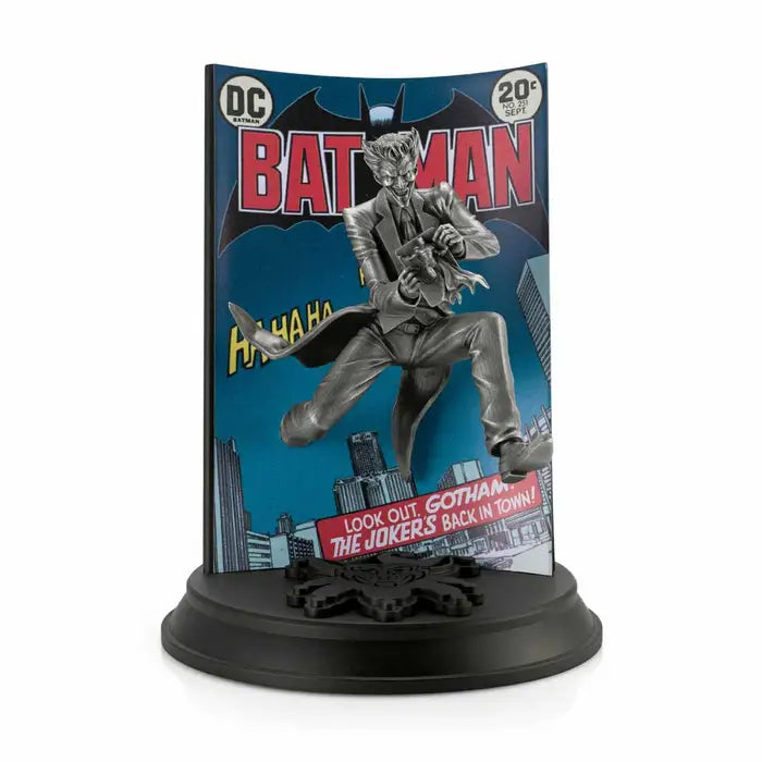 Limited Edition Silver Gilt Joker Pewter Figurine - Silver