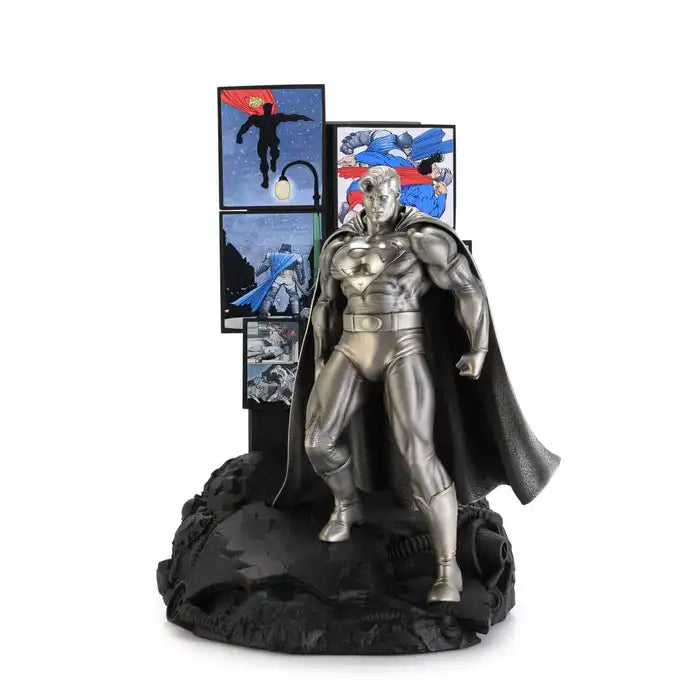 Limited Edition Silver Gilt Superman Pewter Figurine - The Dark Knight Returns