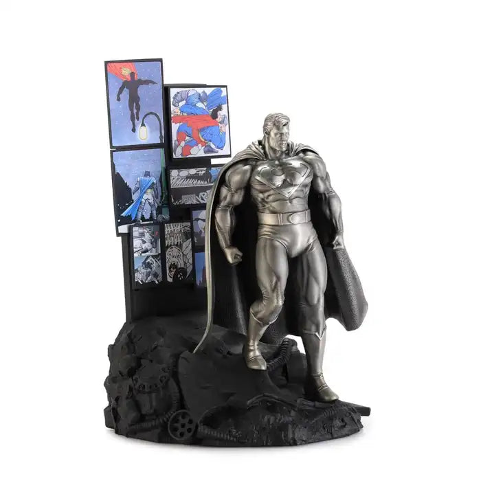 Limited Edition Silver Gilt Superman Pewter Figurine - The Dark Knight Returns