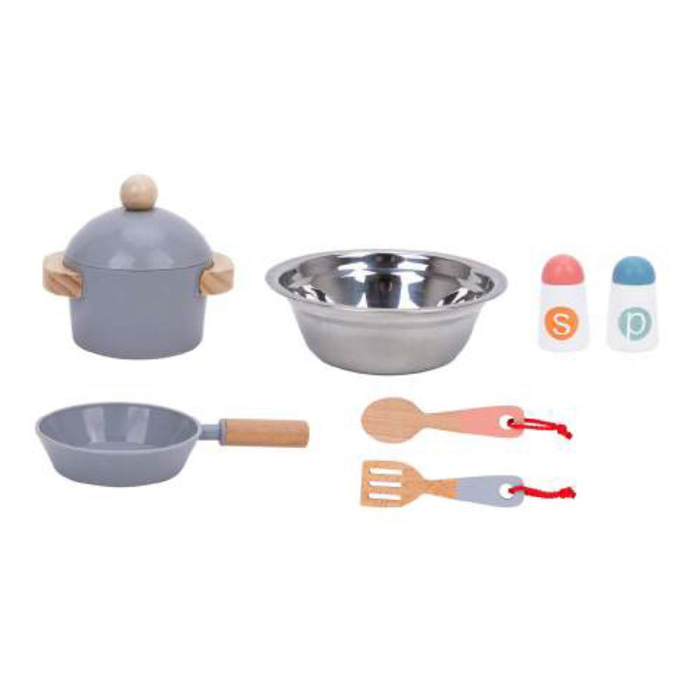 Little Joy Wooden Play Mini Kitchen - 10 Pcs