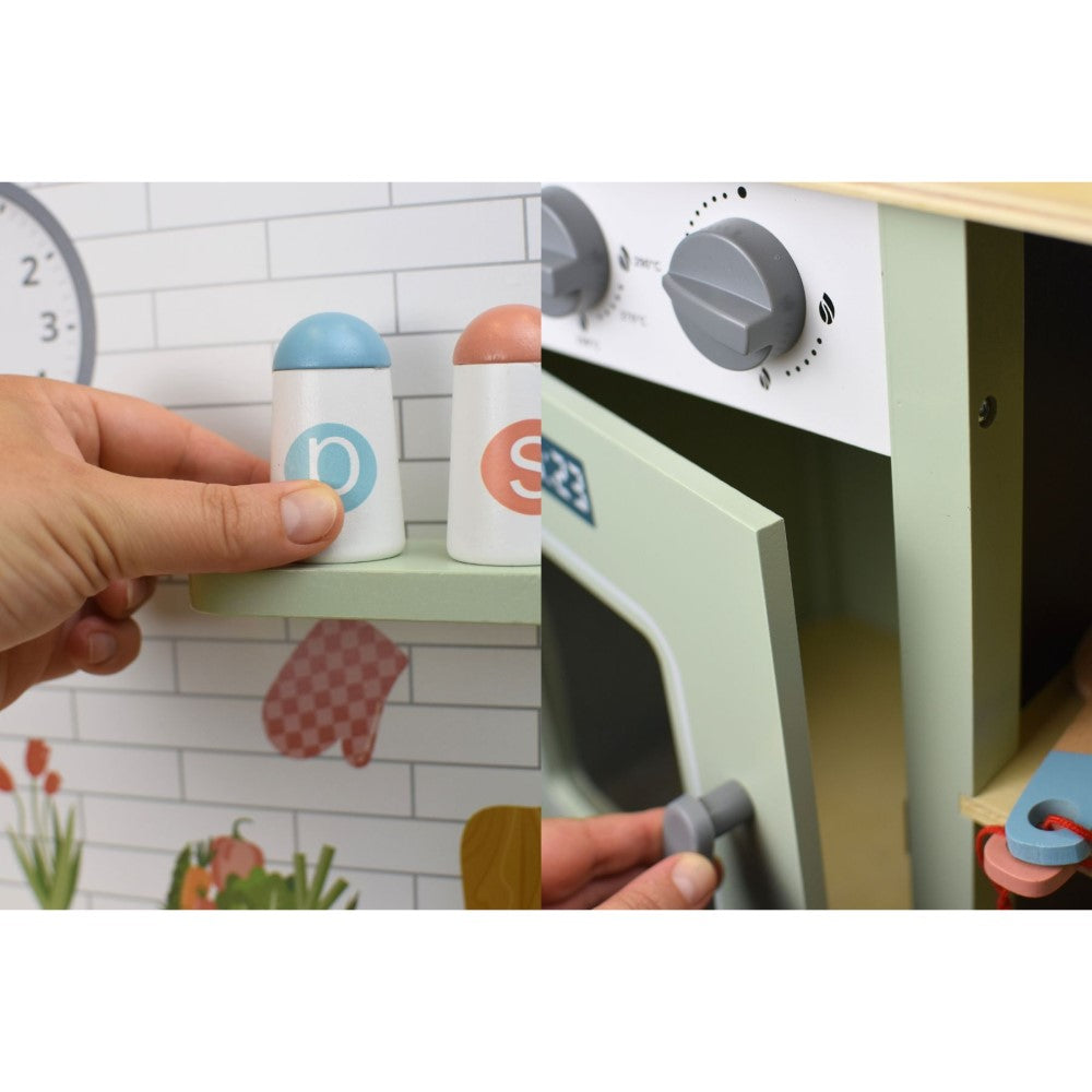 Little Joy Wooden Play Mini Kitchen - 10 Pcs