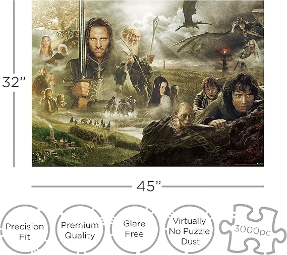 Lord Of The Rings Saga - 3000 Piece Puzzle