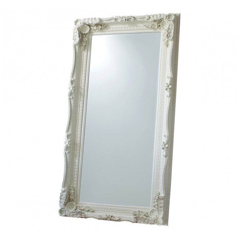 Carved Legacy Leaner Mirror 1.75M Cream