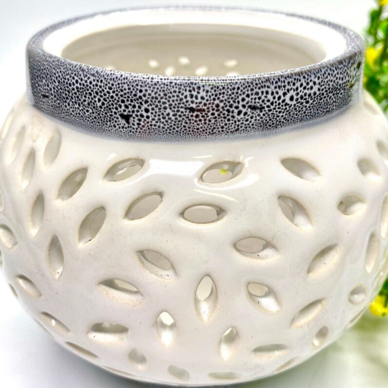 Luminous Ceramic Elegant Candle Lantern - Available in 2 Colors