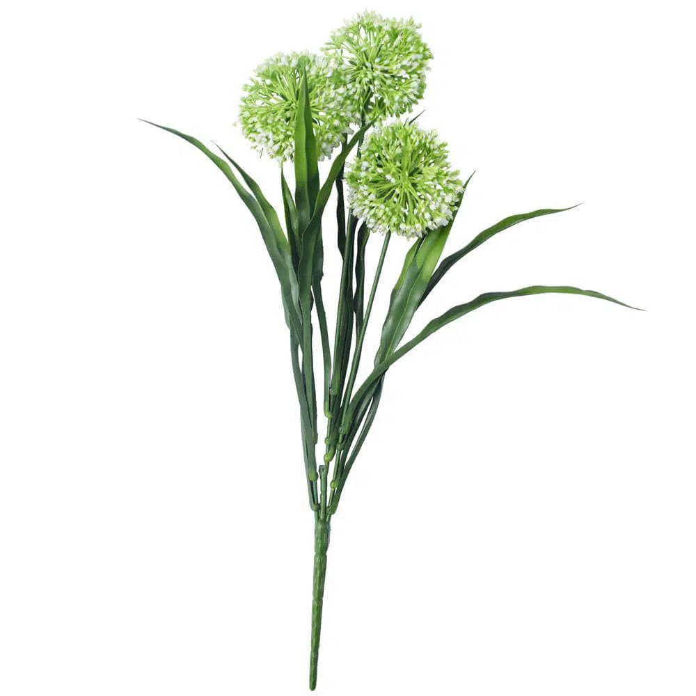 Lush UV Resistant White Hydrangea Stem 35cms