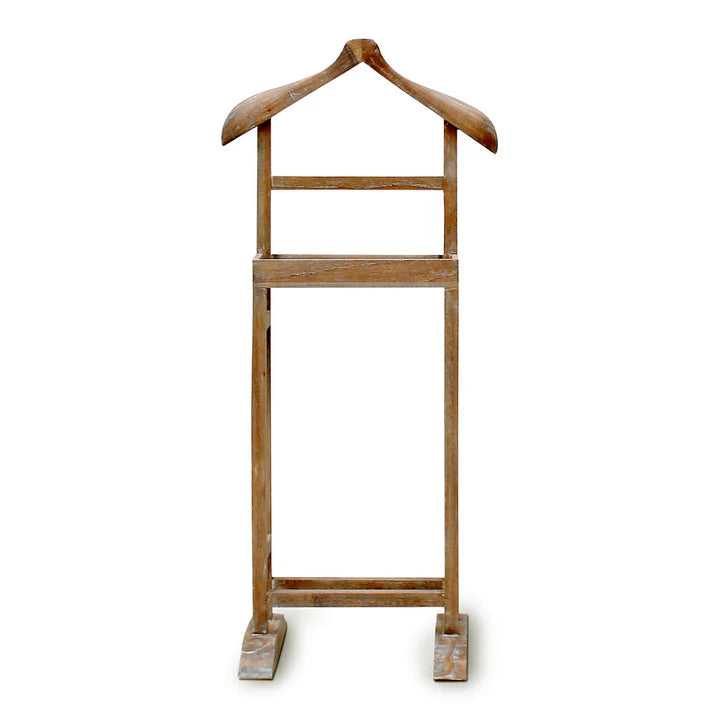 Luxe Parisian Morgan Valet Stand - Weathered Oak