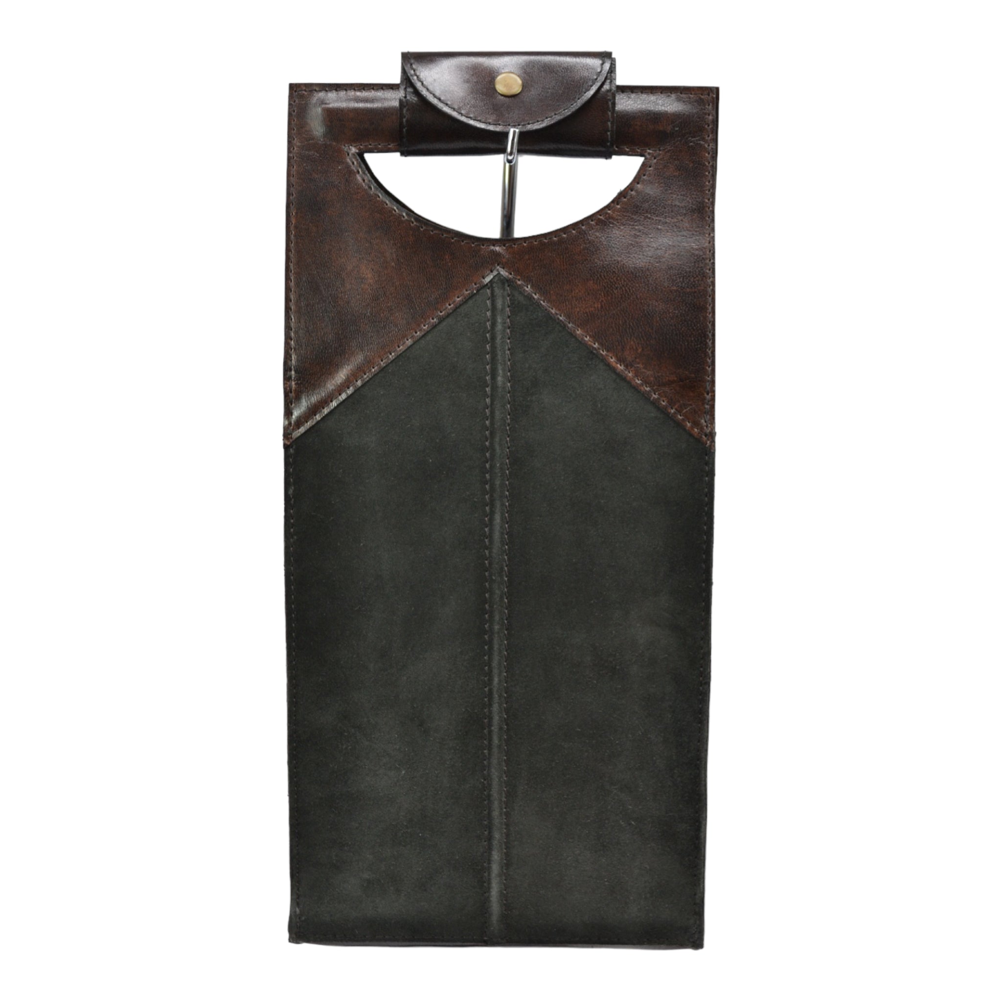 Luxe Leather SUEDE Double Wine Carrier (6 Colors To Choose)