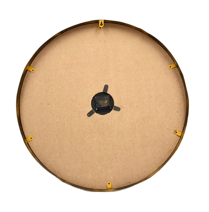 Luxurious Linen Dial Bronze Wall Clock 60cms