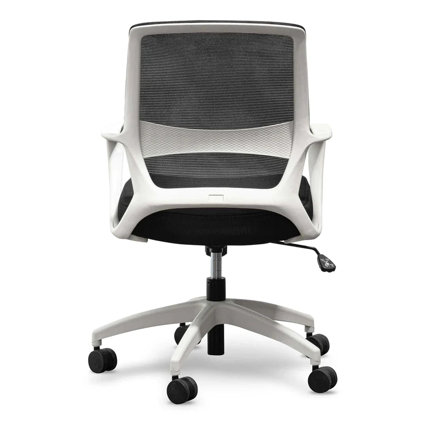 Luxurious Lounge Mesh Office Chair - Black (Set of 2)