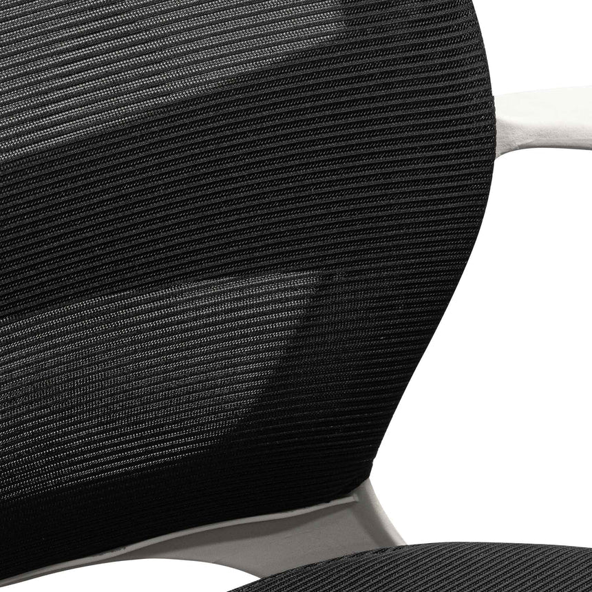 Luxurious Lounge Mesh Office Chair - Black (Set of 2)