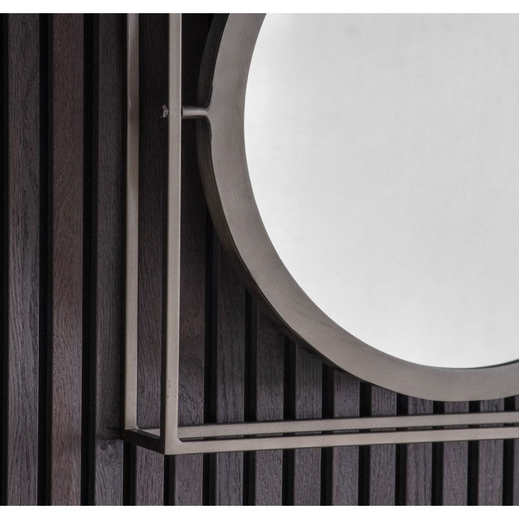 Luxurious Luster Metal Framed Mirror Zinc Large