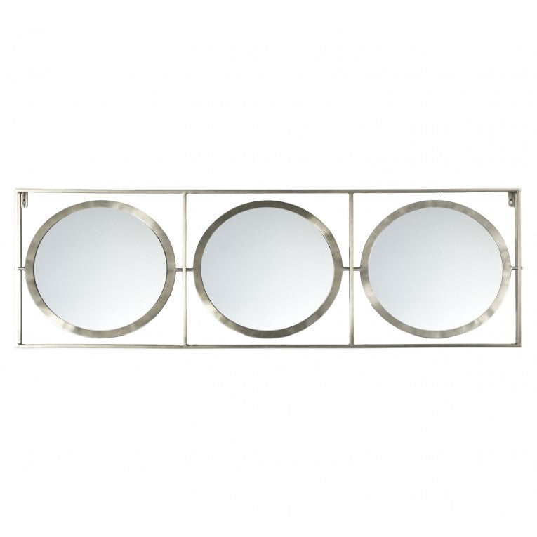 Luxurious Luster Metal Framed Mirror Zinc Large