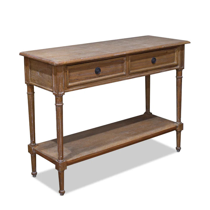Luxurious Marseille Console Table - Weathered oak