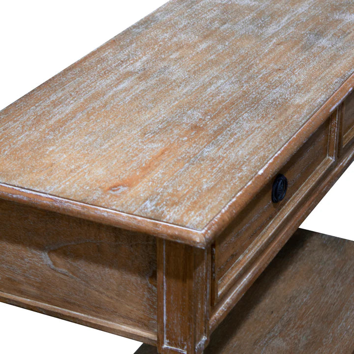 Luxurious Marseille Console Table - Weathered oak