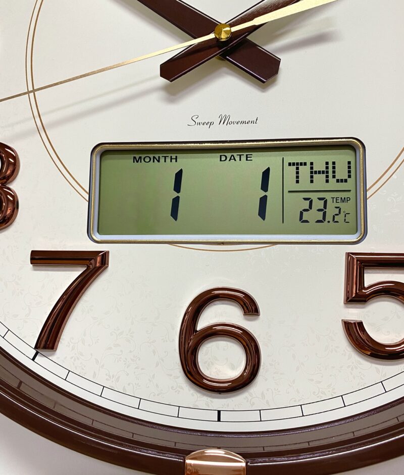 Luxury 3D Digital LCD Calendar Display Wall Clock