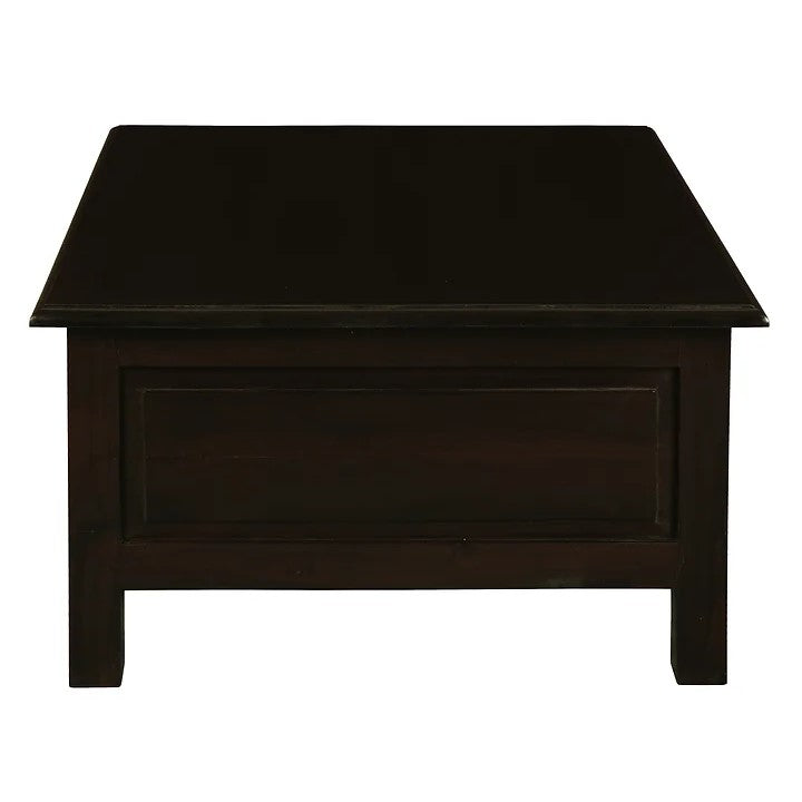 Luxury 4 Drawer Straight Leg Coffee Table - Dark Brown