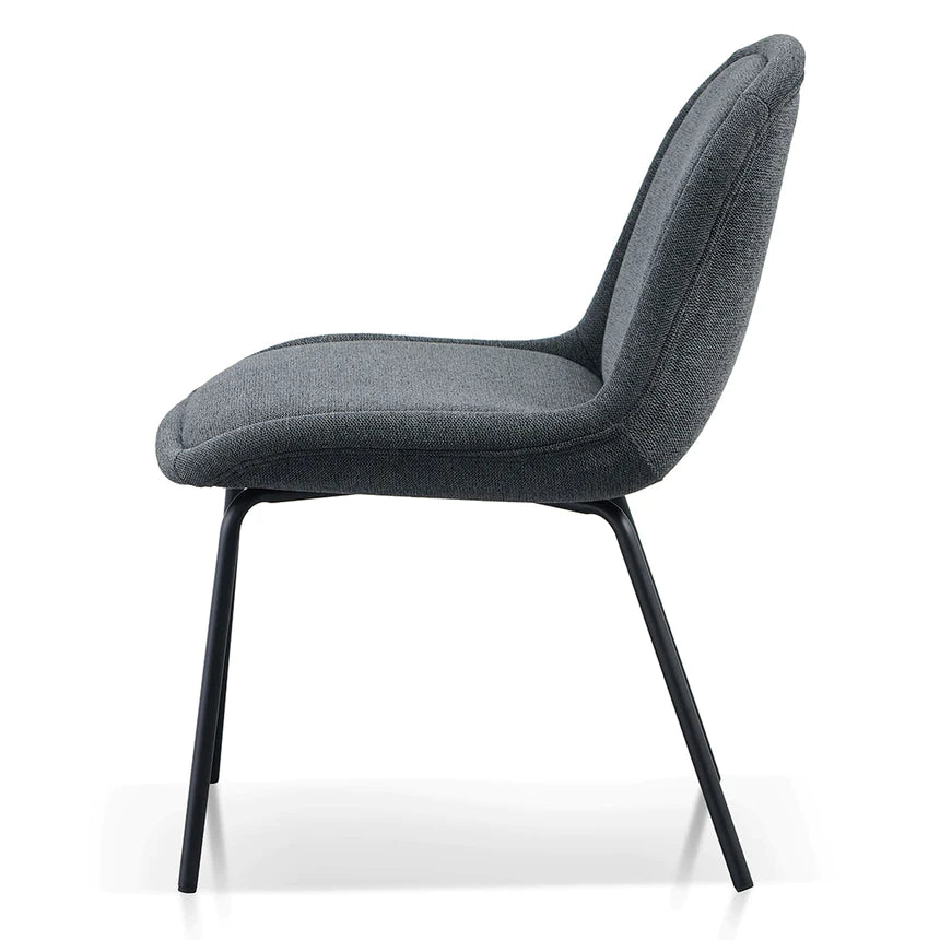 Luxury Comfort Dining Chair - Charcoal Grey (Set of 2)