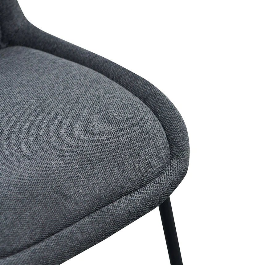 Luxury Comfort Dining Chair - Charcoal Grey (Set of 2)