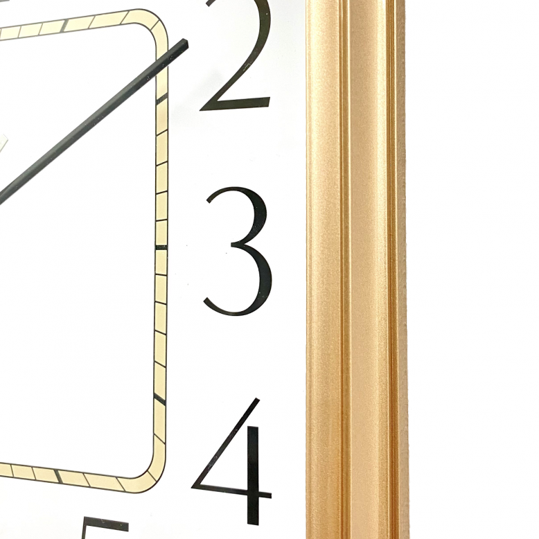 Luxury Premium Square Wall Clock 30.5cms - Available in 2 Colors