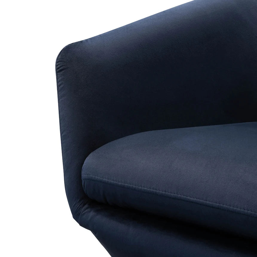 Luxury and Style Lounge Chair - Navy Velvet
