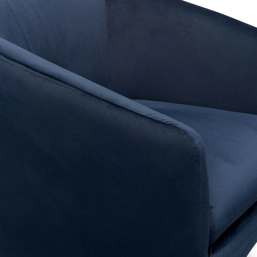 Luxury and Style Lounge Chair - Navy Velvet