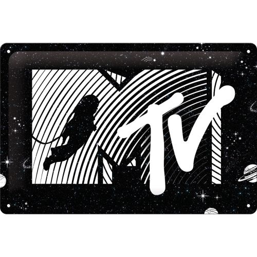 MTV Moonman Logo Universe - Sign Board 20 x 30cm