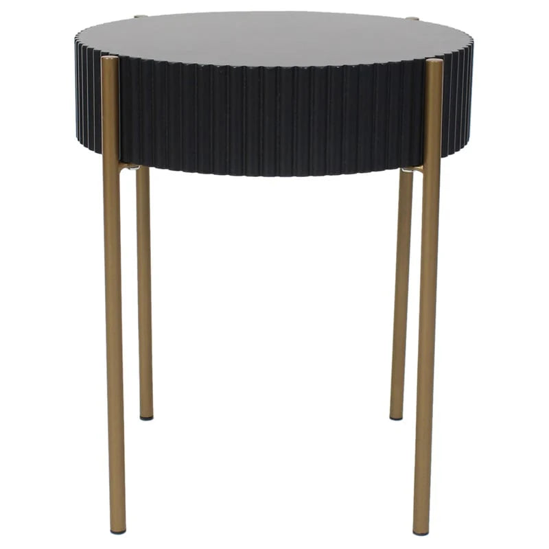 Majestic Eclipse Ribbed Side Table 40cms